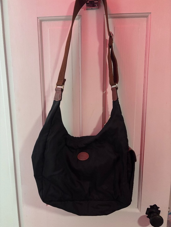 Longchamp Handbags - Longchamp Le Pliage Nylon Hobo Bag Black